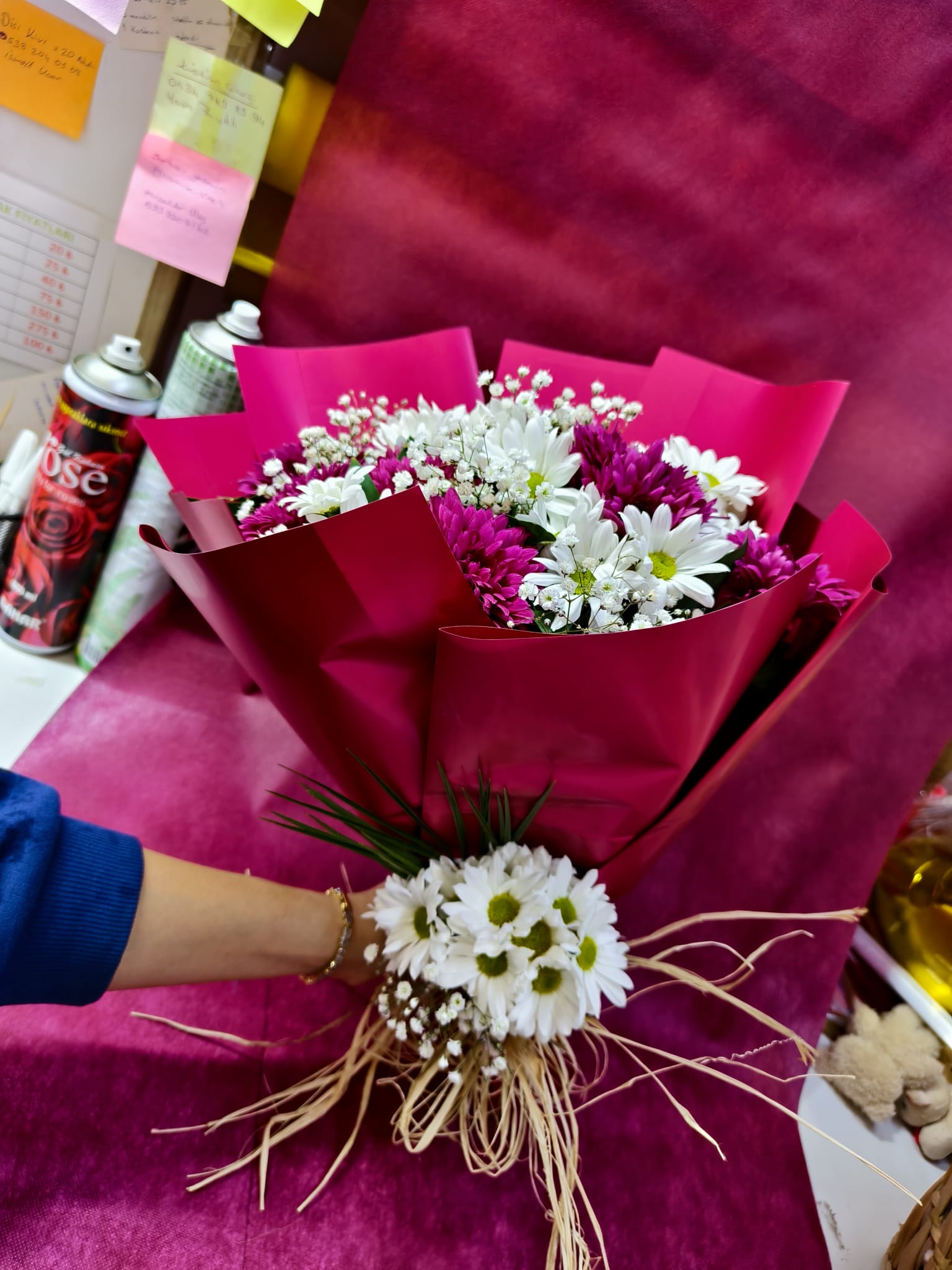 Papatya Cerbara Karışık Buketi